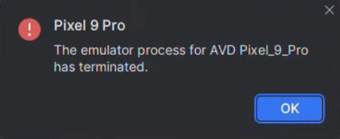 The error