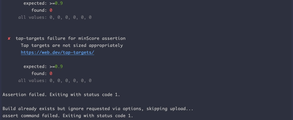 The error you get when you fall bellow a certain score